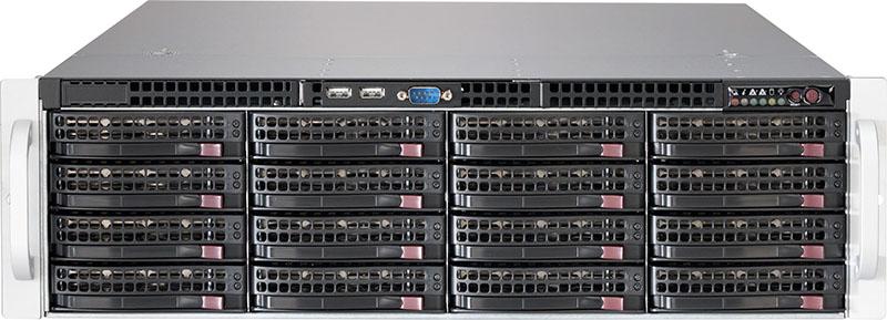 SUPERMICRO 3RU Rackmount Server Chassis, 16 x 3.5' Hotswap HDD, SAS3