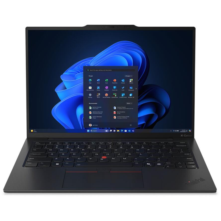 Lenovo ThinkPad X1 Carbon Gen 13 Intel Core Ultra 5 255U Laptop 35,6 cm (14") WUXGA 16 GB LPDDR5x-SDRAM 512 GB SSD Wi-Fi 6E (802.11ax) Windows 11 Pro Niemiecki Czarny (21NX00F3GE)