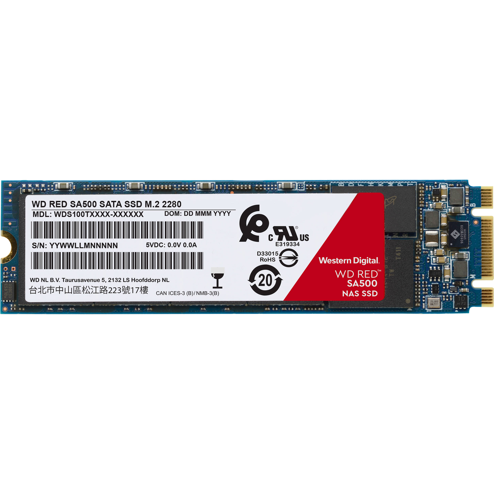 Solid State Drive (SSD) 1TB SSD WD Red, SATA III (WDS100T1R0B)-0