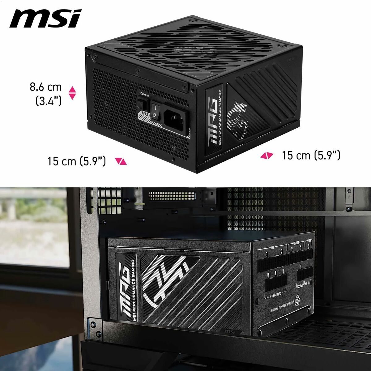 Power supply MSI 306-7ZPFX11-CE0 80 Plus Gold ATX