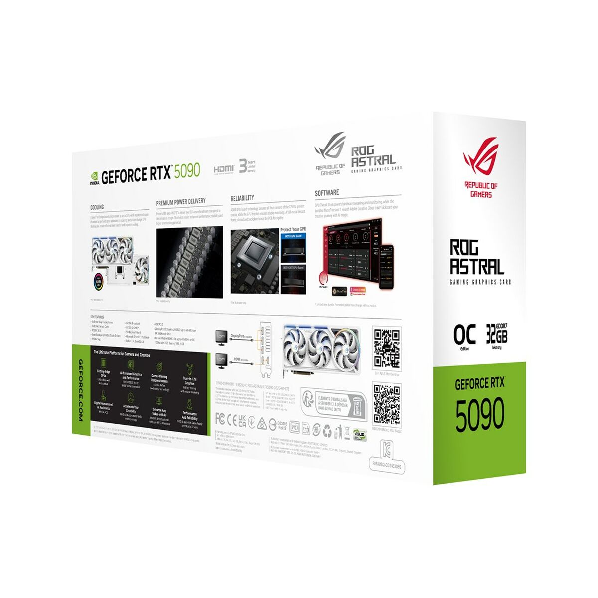 Graphics card Asus 90YV0LWA-M0NA00 nvidia geforce rtx 5090 32 GB GDDR7