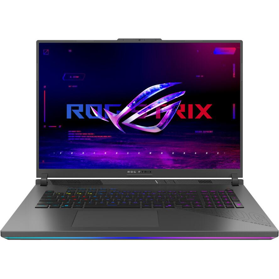 ASUS ROG Strix G18 G814PP-S8014W AMD Ryzen™ 9 8940HX Ноутбук 45,7 см (18") WUXGA 32 GB DDR5-SDRAM 1 TB SSD NVIDIA GeForce RTX 5070 Wi-Fi 6E (802.11ax) Windows 11 Home Немски Черен, Сив (90NR0KY8-M000X0)
