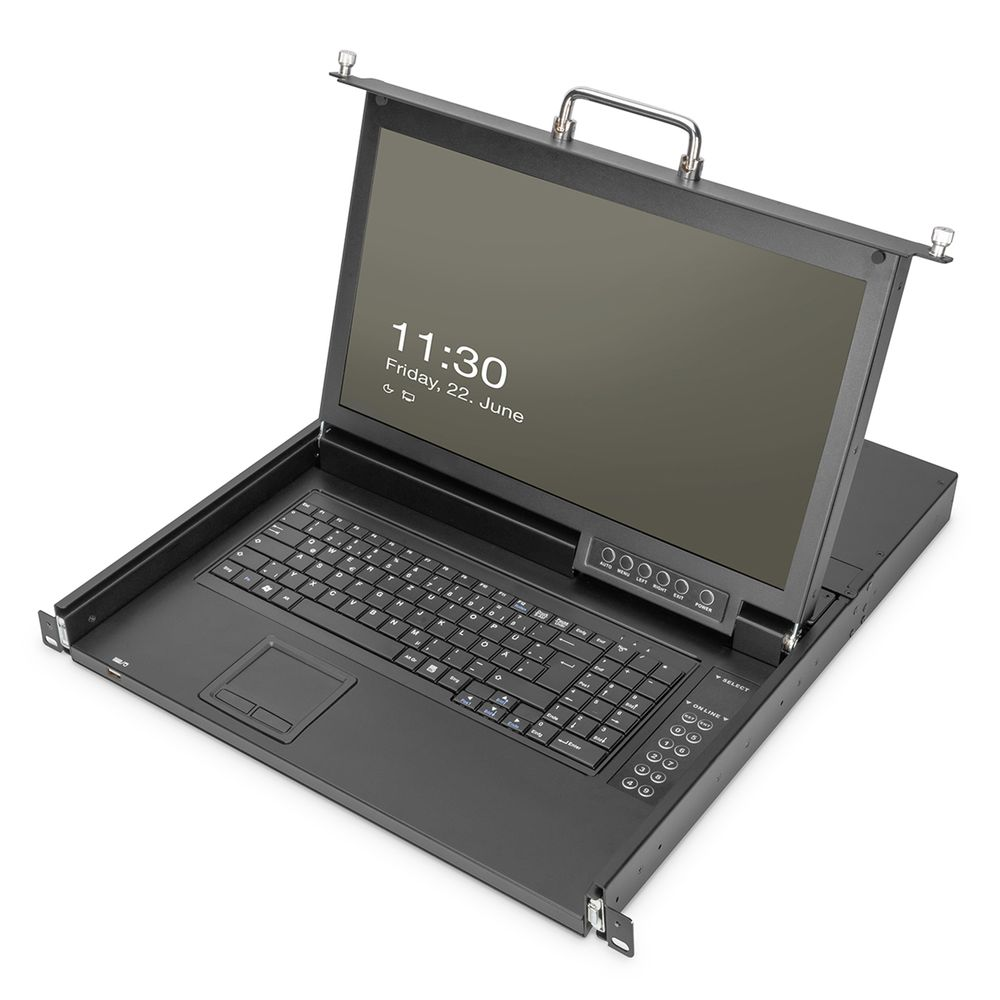 17HD LCD KVMCONSOLE/8-PORT VGA MOD.HD LCD TFT KON/GE KEYB BLACK (DS-72220-2GE)