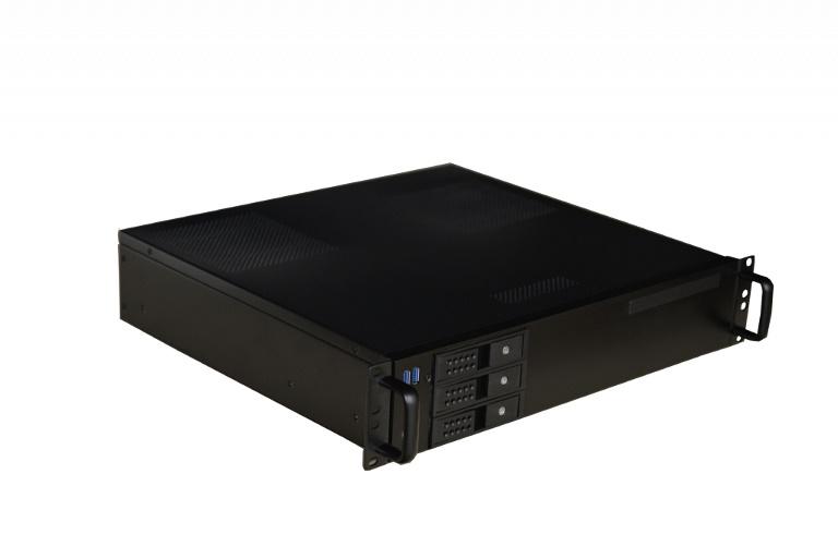 TGC Rack Mountable Server Chassis 2U 380mm Depth, 3x Ext 3.5' Bays, 2x