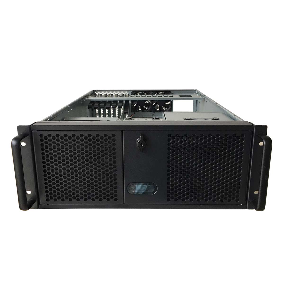 TGC Rack Mountable Server Chassis 4U 550mm Depth, 3x Ext 5.25' Bays,