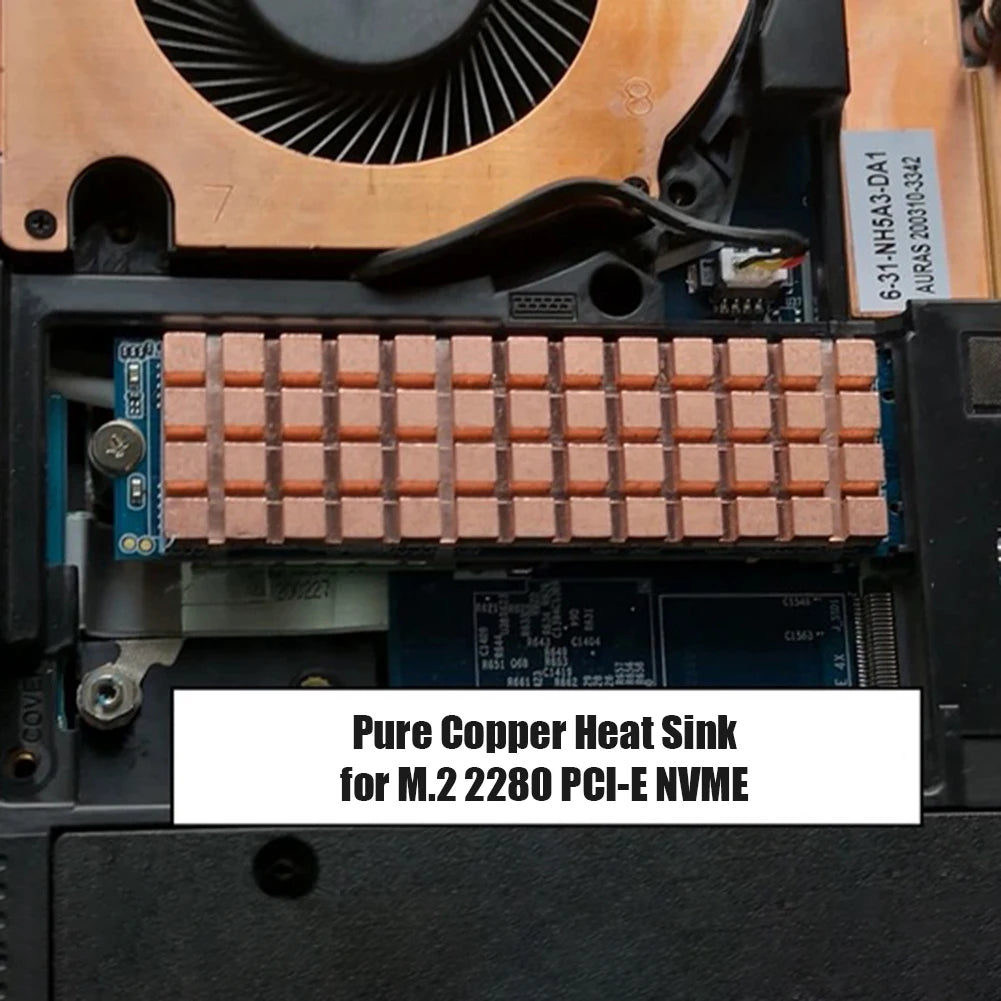 PC Notebook SSD Heat Sink For M.2 2280 PCI-E NVME With Thermal Pad
