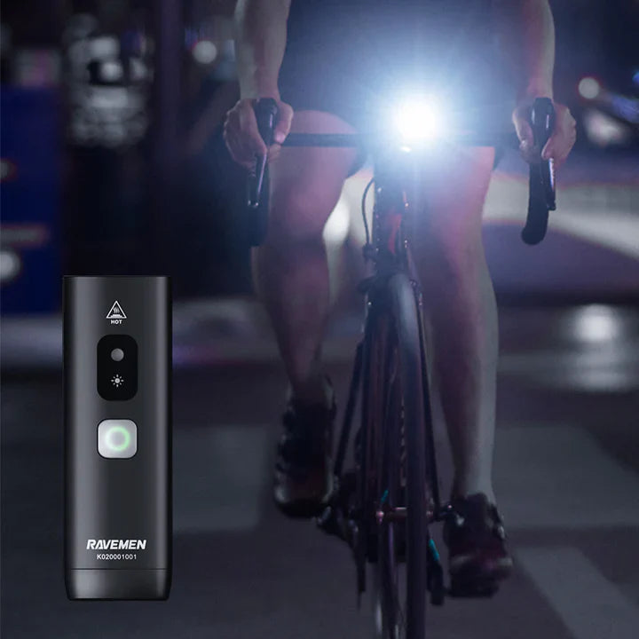 RAVEMEN K1800 Smart Bike Lights with AI Night Riding Mode
