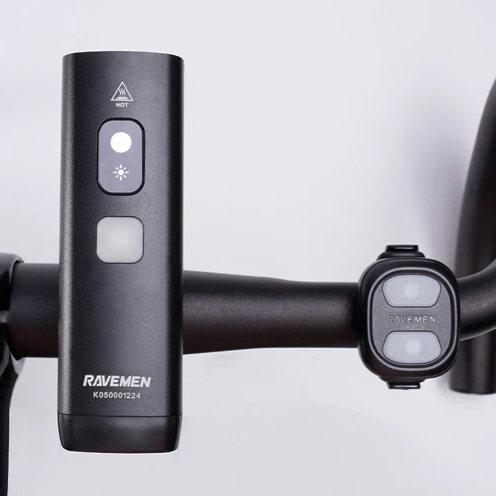 RAVEMEN K1800 Smart Bike Lights with AI Night Riding Mode