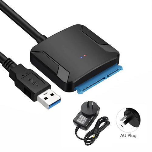 SATA to USB 3.0 Adapter Cable for 3.5/2.5 Inch SSD HDD SATA III Hard
