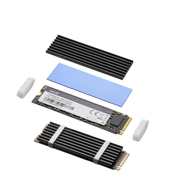 GPUHOLD Aluminum M.2 SSD Cooler Heatsink NVME NGFF 2280 SSD Cooler For