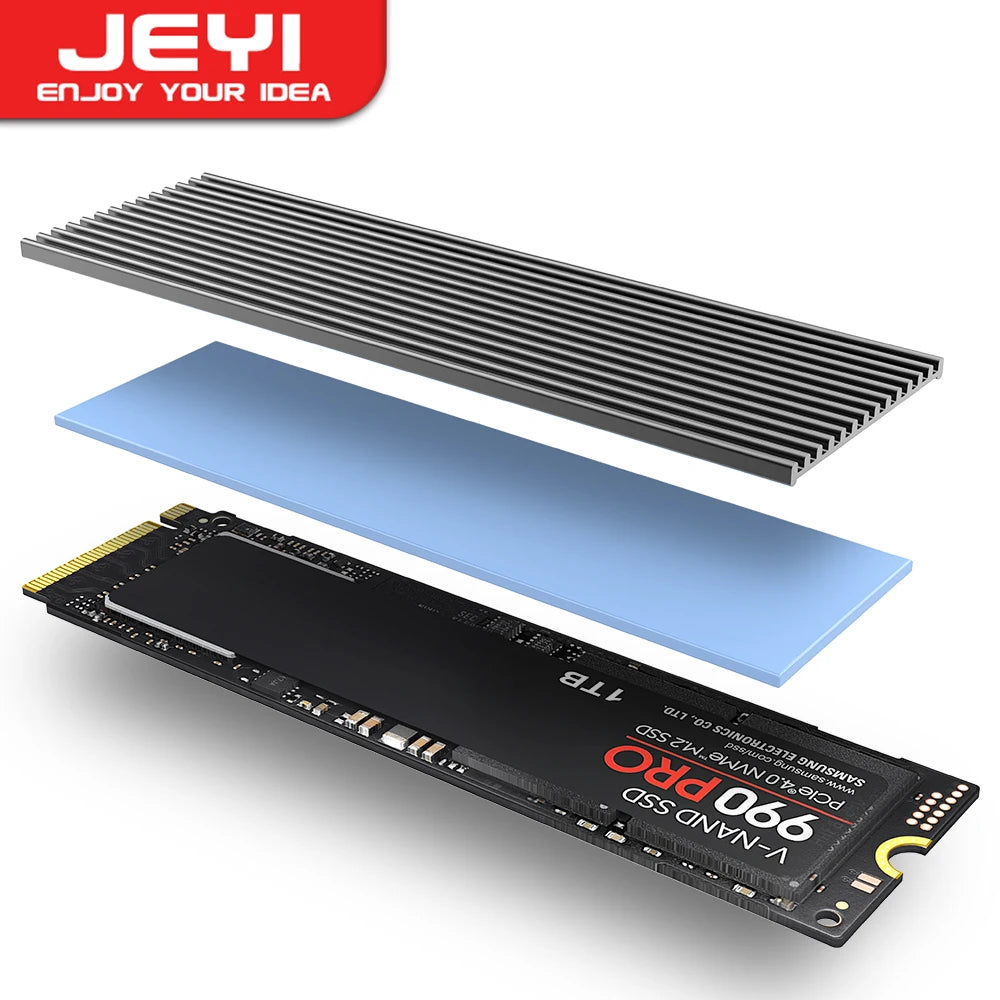 JEYI M.2 SSD Heatsink – Aluminum PS5 Radiator for High-Speed Solid State Drives | DNiCT