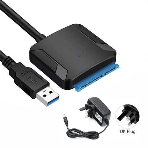SATA to USB 3.0 Adapter Cable for 3.5/2.5 Inch SSD HDD SATA III Hard