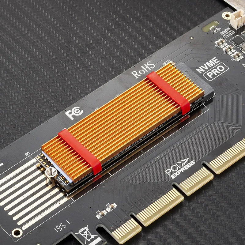 GPUHOLD Aluminum M.2 SSD Cooler Heatsink NVME NGFF 2280 SSD Cooler For