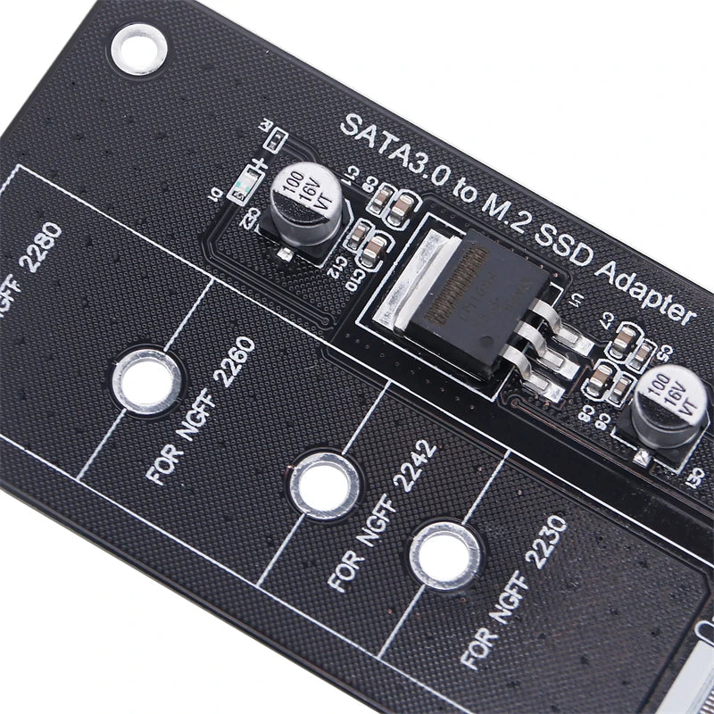 M.2 NGFF SSD To SATA 3 3.0  Adapter Card Converter B B&M Key Protocol