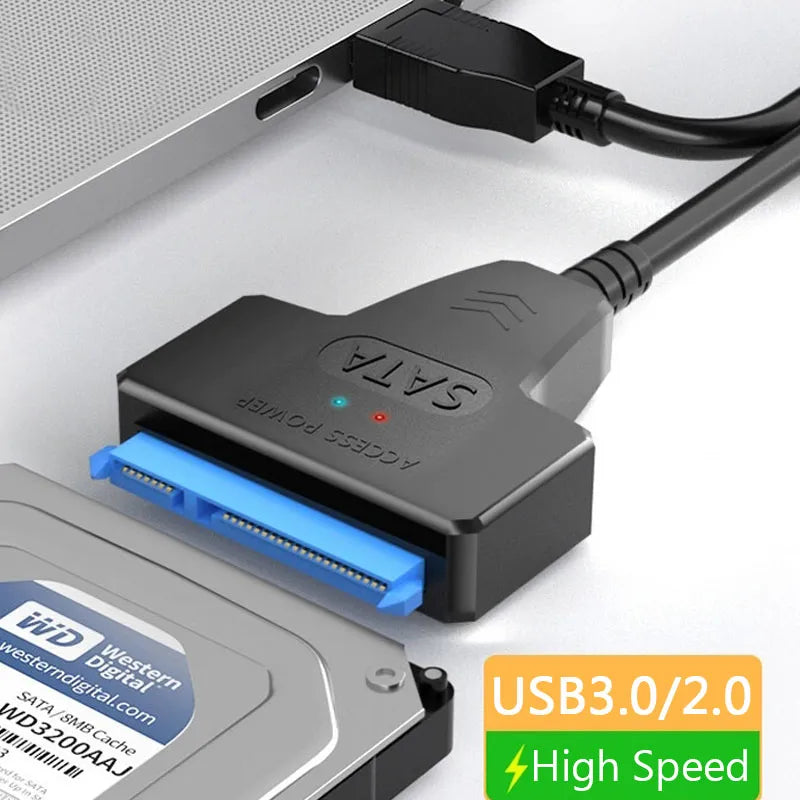 SATA to USB 3.0 / 2.0 Cable Up to 6 Gbps for 2.5 Inch External HDD SSD