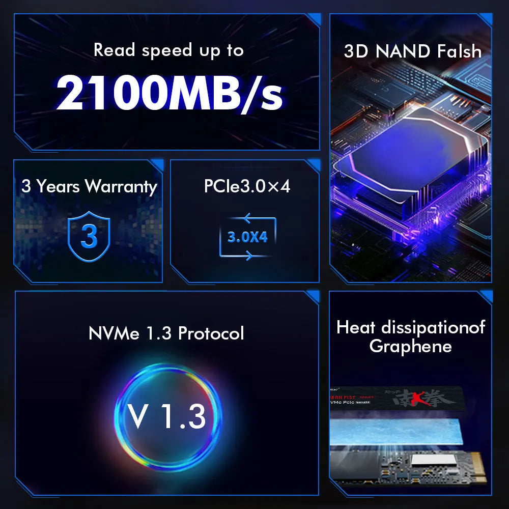 HUADISK M.2 PCIe NVME 128GB 256GB 512GB 1TB M2 2280 NVME SSD Solid