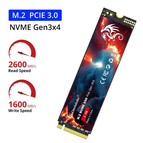 SomnAmbulist SSD M2 NVME 128GB 256GB 512GB 1TB SSD M.2 2280 PCIe 3.0