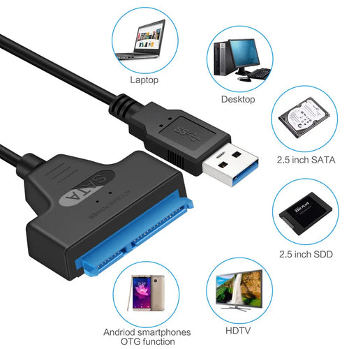 External Type C To 2.5 Inch HDD SATA Interface Connect Cable USB 3.1