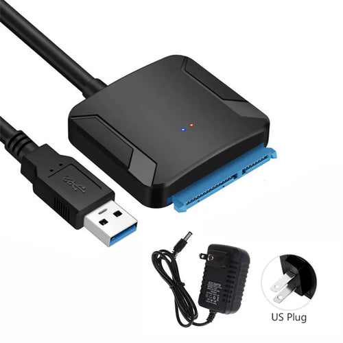 SATA to USB 3.0 Adapter Cable for 3.5/2.5 Inch SSD HDD SATA III Hard