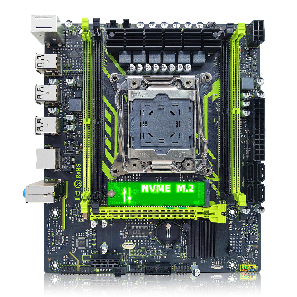 ZSUS X99-8D4 Motherboard Set Kit With LGA2011-3 Xeon E5 2650 V4 CPU