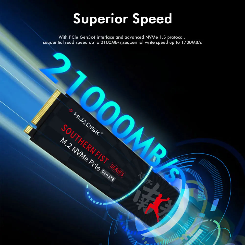 HUADISK M.2 PCIe NVME 128GB 256GB 512GB 1TB M2 2280 NVME SSD Solid