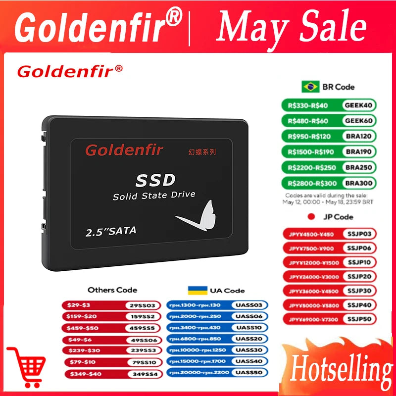 Goldenfir SSD  128GB SATAIII SSD 512GB 480GB 256GB HD 1TB  500GB