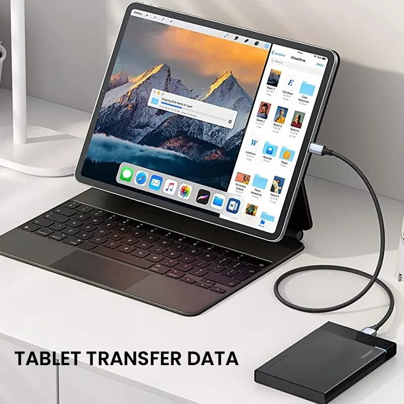 NIERBO Braided USB-C to Micro B Cable – USB 3.0 High-Speed Hard Drive Connection by DNiCT
