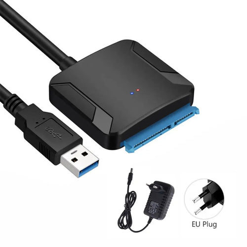 SATA to USB 3.0 Adapter Cable for 3.5/2.5 Inch SSD HDD SATA III Hard