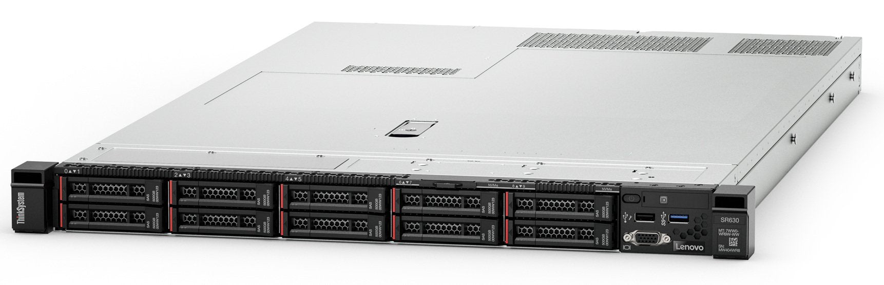LENOVO ThinkSystem SR530 1U Rack Server, 1 x Intel Xeon Bronze 3204,