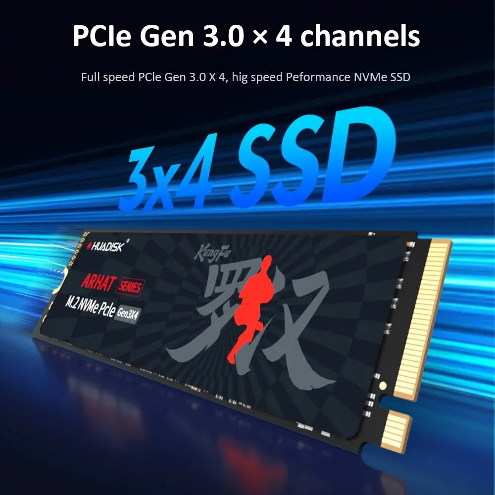 HUADISK M2 SSD NVMe 128GB 256GB 512GB 1TB 2TB SSD M.2 2280 PCIe 3.0