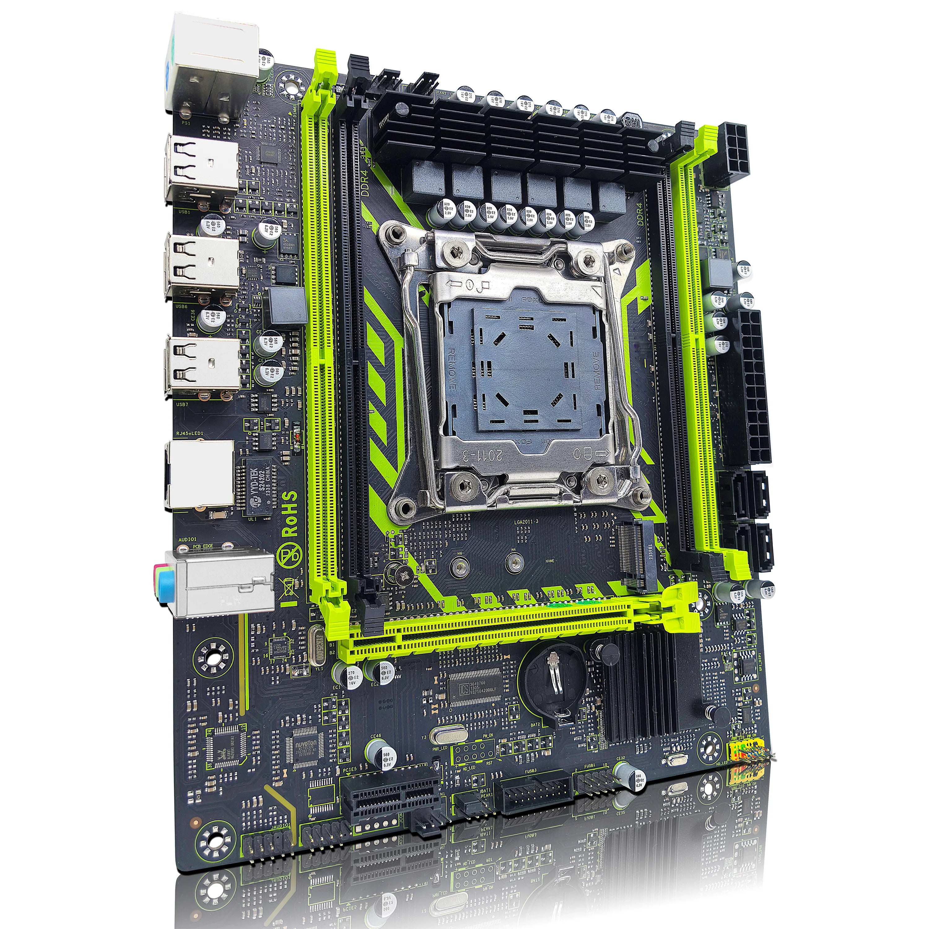 ZSUS X99-8D4 Motherboard Set Kit With LGA2011-3 Xeon E5 2650 V4 CPU