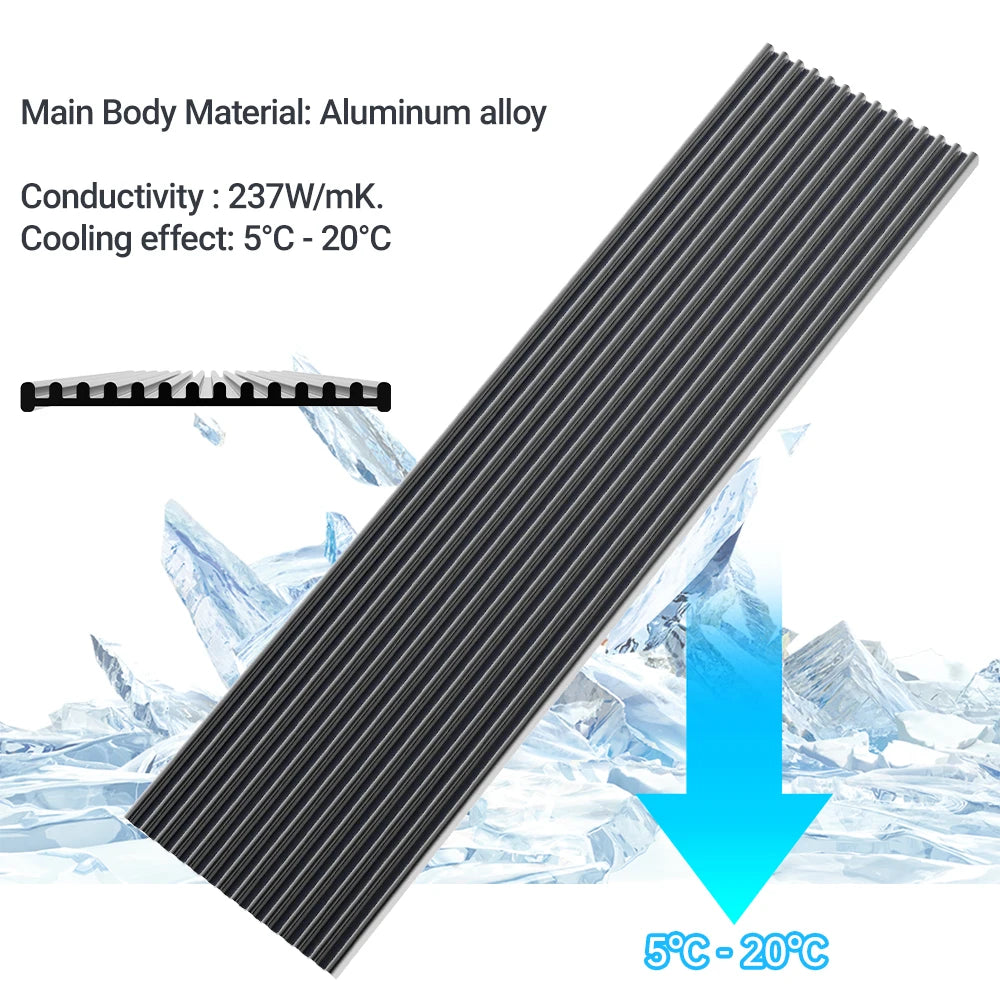 JEYI M.2 SSD Heatsink – Aluminum PS5 Radiator for High-Speed Solid State Drives | DNiCT