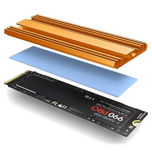 TEUCER M.2 SSD Heatsink M2 2280 Solid State Hard Disk Aluminum