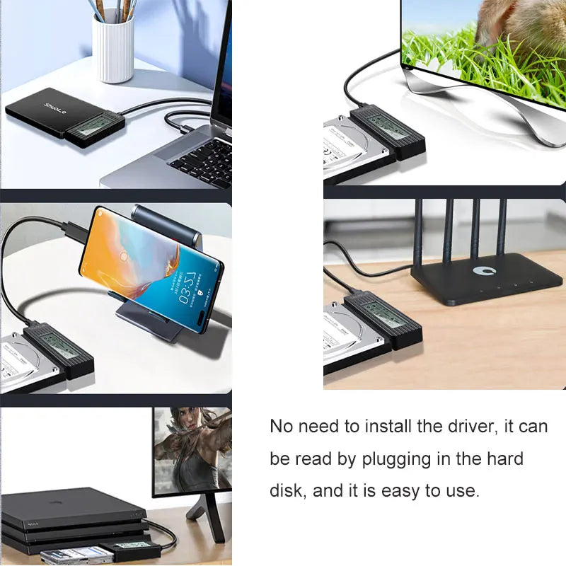 USB to SATA Adapter Converter Cable USB 3.2 3.0 to SATA Converter for