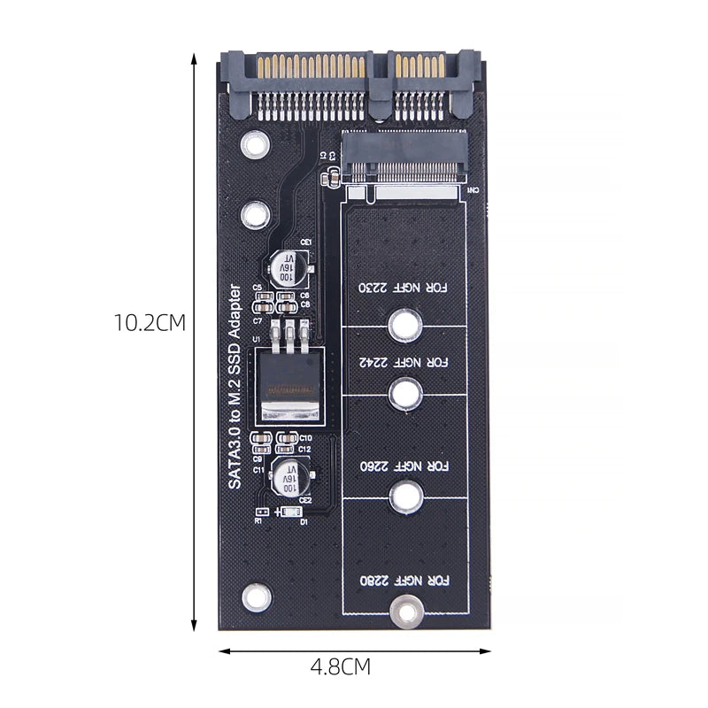M.2 NGFF SSD To SATA 3 3.0  Adapter Card Converter B B&M Key Protocol