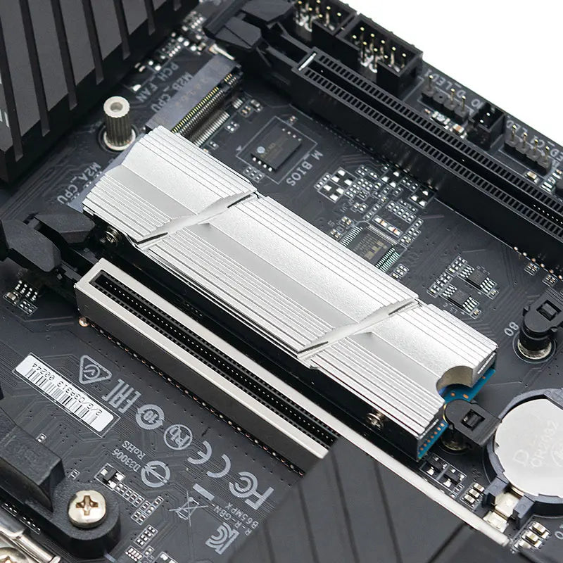 TEUCER Aluminum M.2 NVMe SSD Heat Sink for 2280 – Premium Cooling Solution by DNiCT