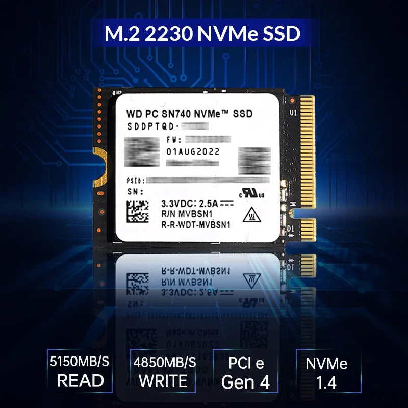 Western Digital WD SN740 2TB 1TB SSD M.2 2230 Gen4 PCIe 4.0 X4 NVMe