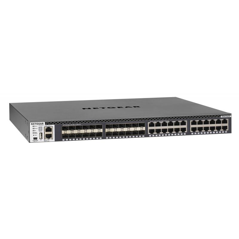 NETGEAR M4300-24X24F Gestionate L2/L3/L4 10G Ethernet (100/1000/10000) 1U Negru (XSM4348S-100NES)