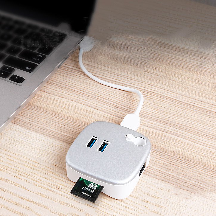 USB3.0 Hub With Ethernet Network Lan