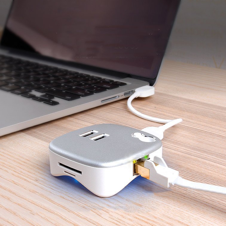 USB3.0 Hub With Ethernet Network Lan